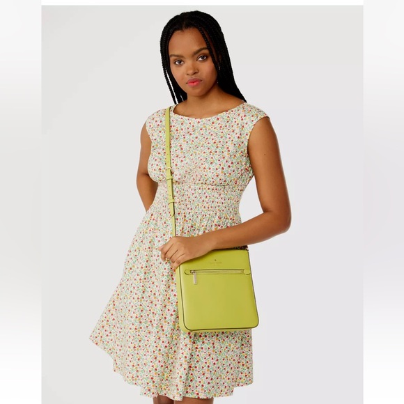 New Kate Spade Sadie North South Crossbody Fern Moss - Picture 2 of 5
